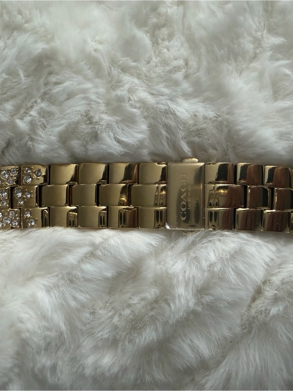Coach Women's Gold Stainless Steel Bracelet for Apple Watch 38mm, 40mm, 41mm